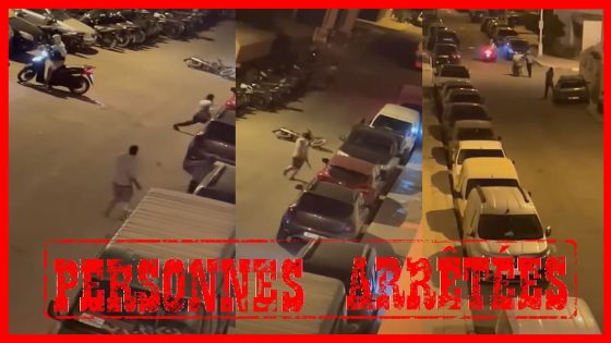 توقيف مجموعة اشخاص احدثوا الضوضاء والحقوا خسائر مادية بسيارات خاصة مستوقفة بالشارع العام بمدينة تيكيوين.