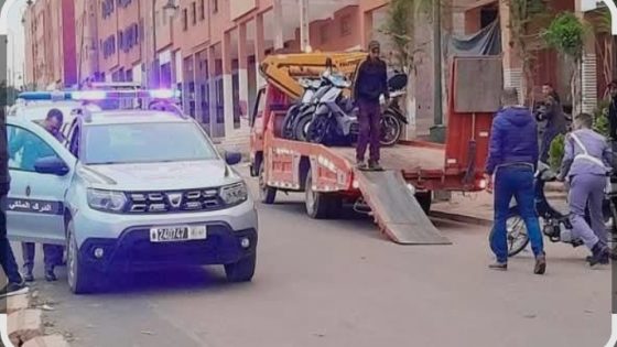 الدرك يشن حملة شرسة ويحجز 30 دراجة نارية بمدينة أولاد برحيل ضواحي تارودانت..