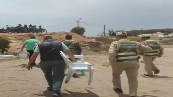 حملة واسعة لتحرير شاطئ دار بوعزة من العشوائيات بتعليمات من عامل إقليم النواصر