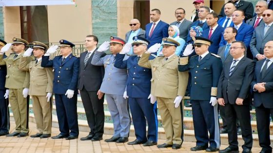 عامل إقليم سطات يترأس مراسيم تحية العلم تخليداً للذكرى السبعين لعيد الاستقلال