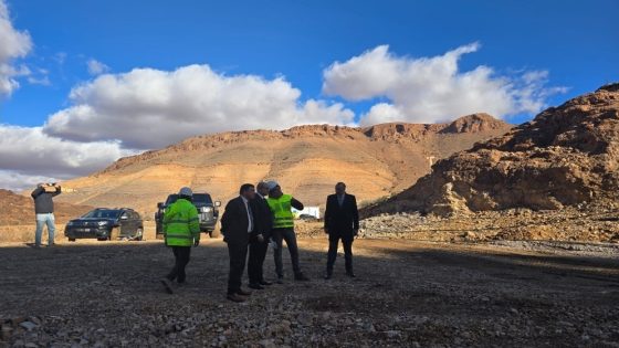 عامل إقليم اشتوكة آيت باها يتفقد ورش السد التلي بإداوكنيظيف ويؤكد أولوية الأمن المائي والتنمية القروية