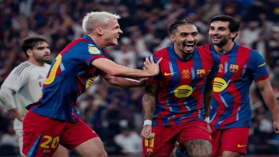 برشلونة يُجدّد الهيمنة ويحسم السوبر الإسباني من قلب جدة على حساب ريال مدريد