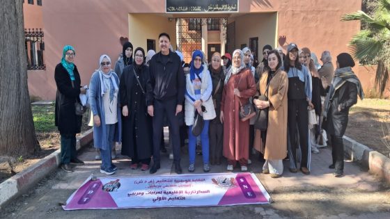 تجسيد إضراب ووقفة احتجاجية أمام المديرية الإقليمية بمراكش للمطالبة بإنصاف أساتذة التعليم الأولي