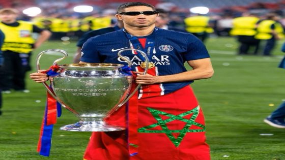 أشرف حكيمي يكتب التاريخ ويتوج بلقب دوري أبطال أوروبا مع باريس سان جيرمان