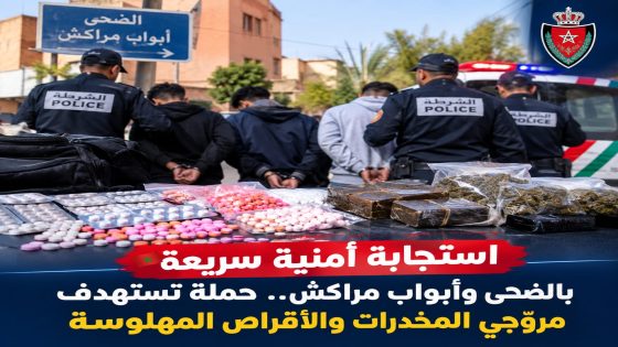 استجابة أمنية سريعة بالضحى وأبواب مراكش.. حملة تستهدف مروّجي المخدرات والأقراص المهلوسة